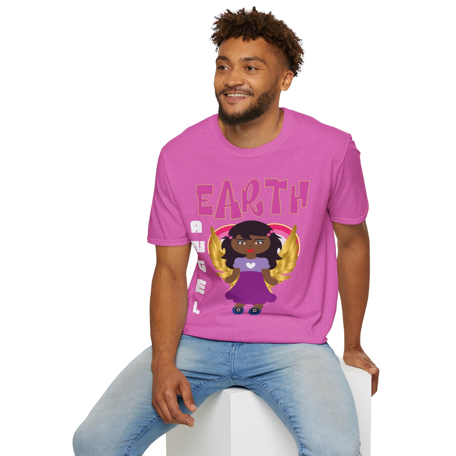 Earth Angel Black Girl Magic Unisex Softstyle T-Shirt