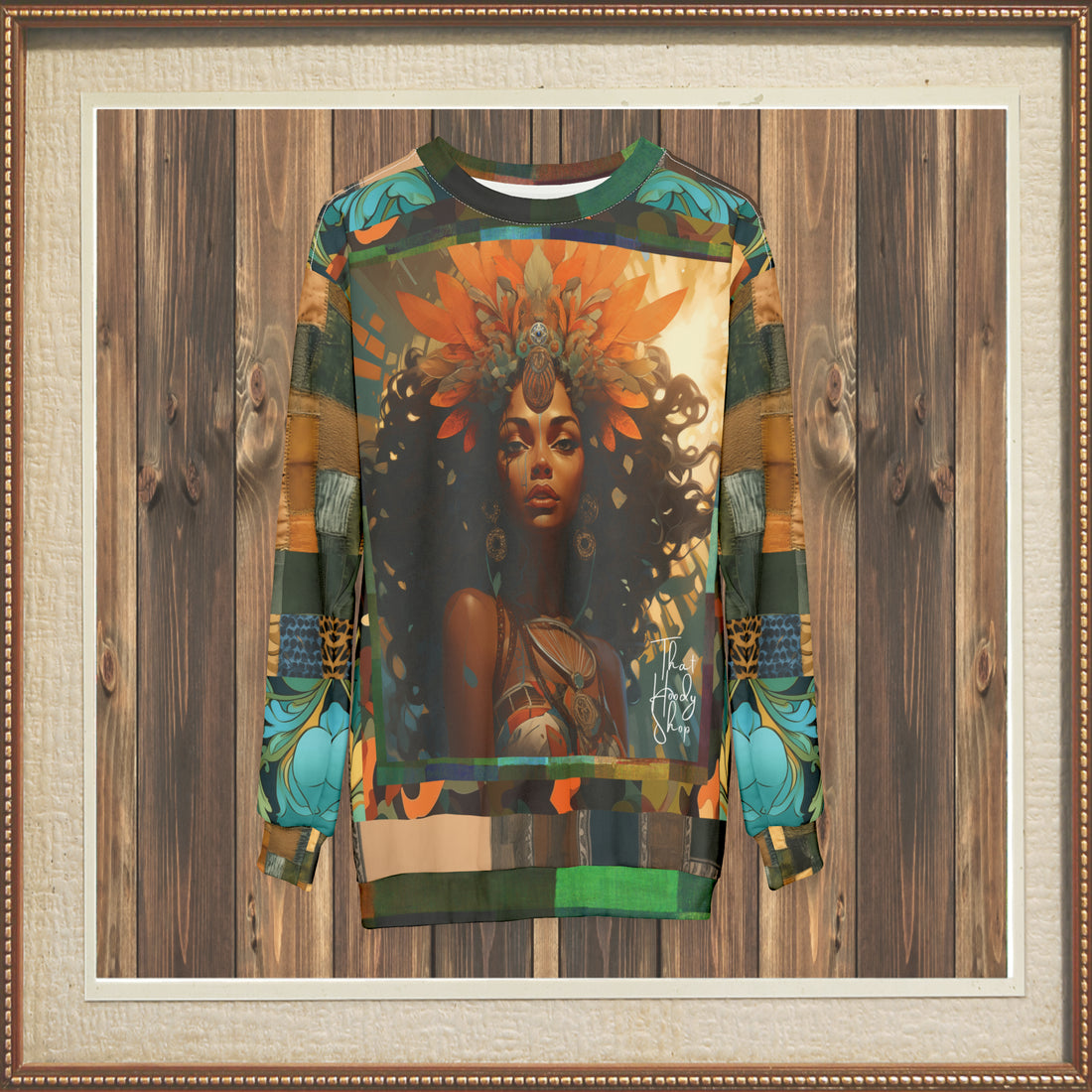 The Sun Chieftain Patchwork Print Unisex Sweatshirt