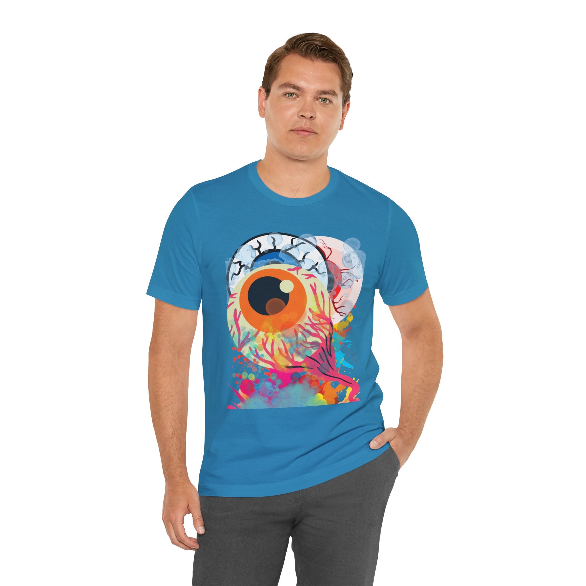 Eyes in Abstract Unisex Short Sleeve Tee