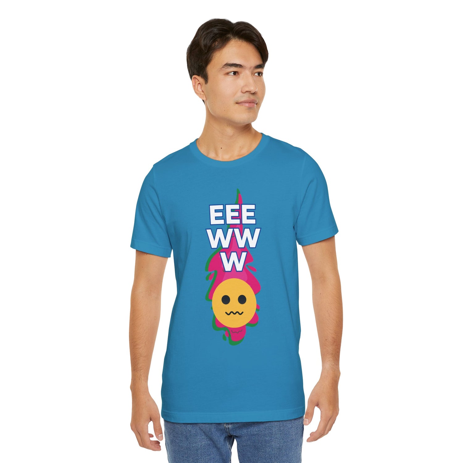 Eeewww Yuck Face Emoji Unisex Short Sleeve Tee