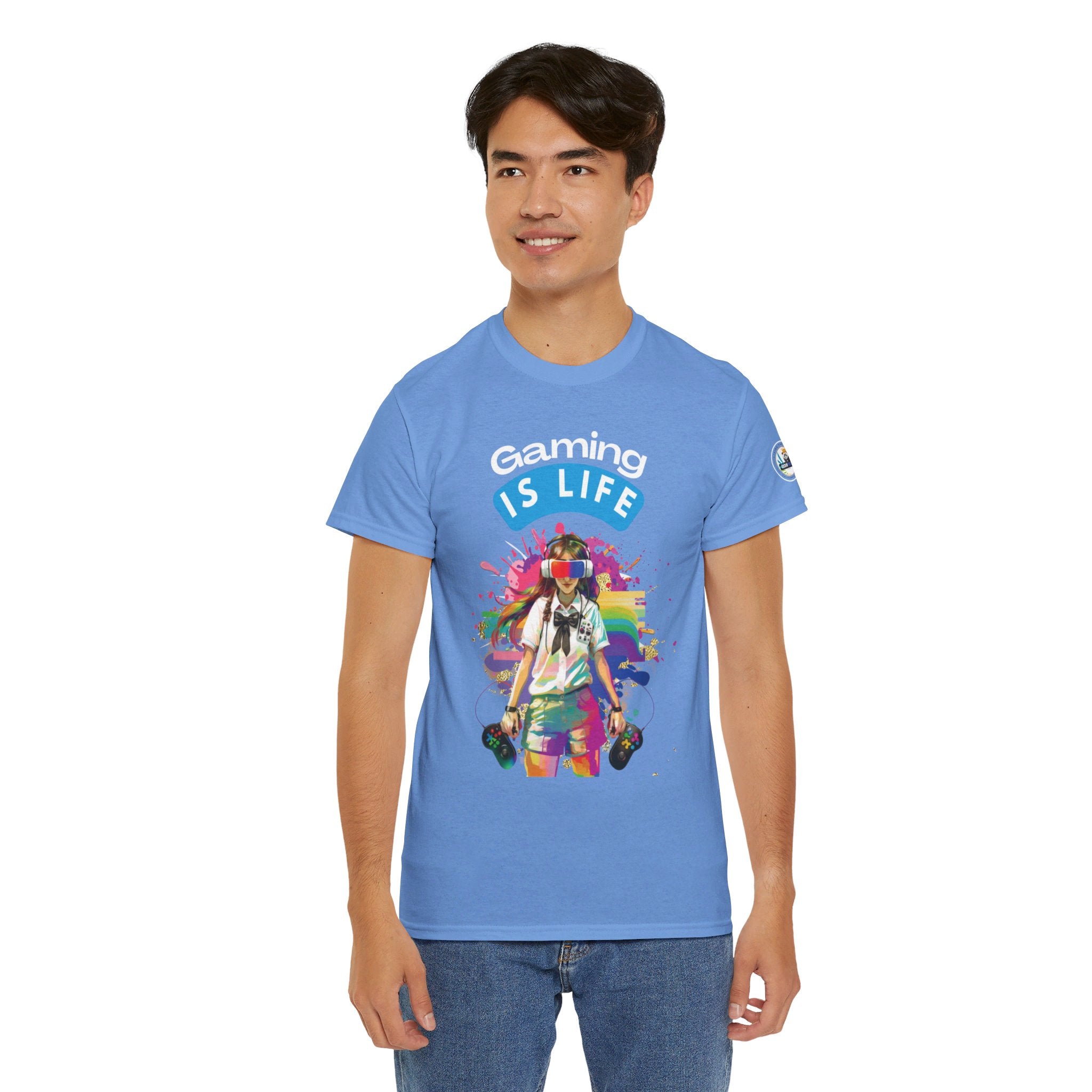 Gaming is Life - Girl Gamer Unisex Heavy Cotton Tee