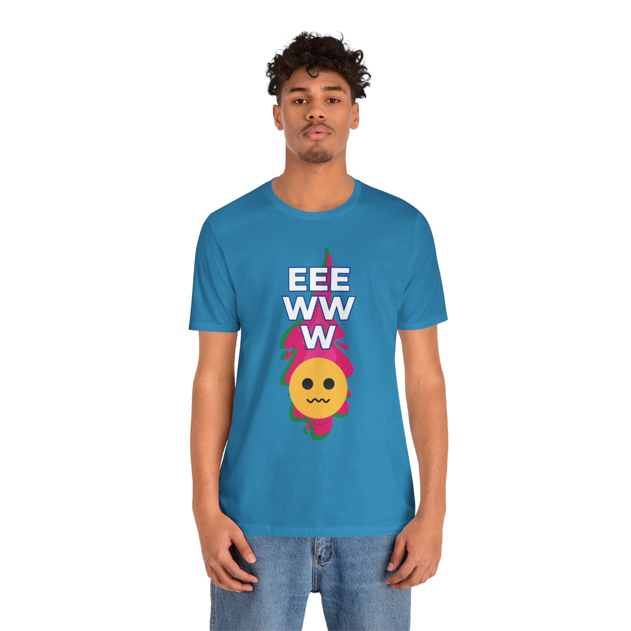 Eeewww Yuck Face Emoji Unisex Short Sleeve Tee