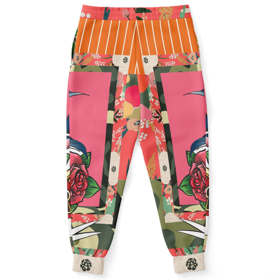 Bright Days Floral Tattoo Camo Eco-Poly Unisex Joggers