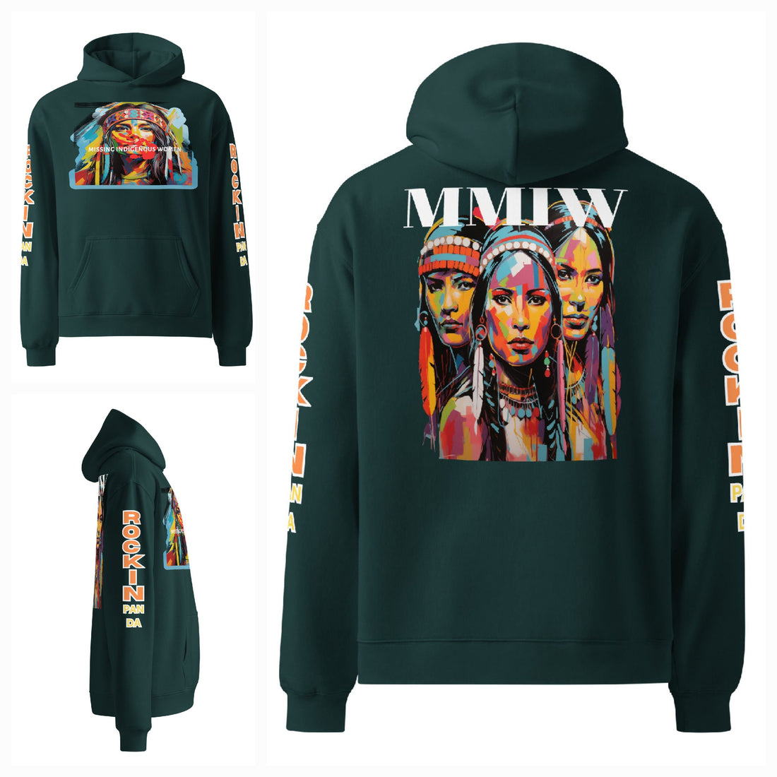 MMIW Missing Indigenous Women Unisex Oversized Hoodie