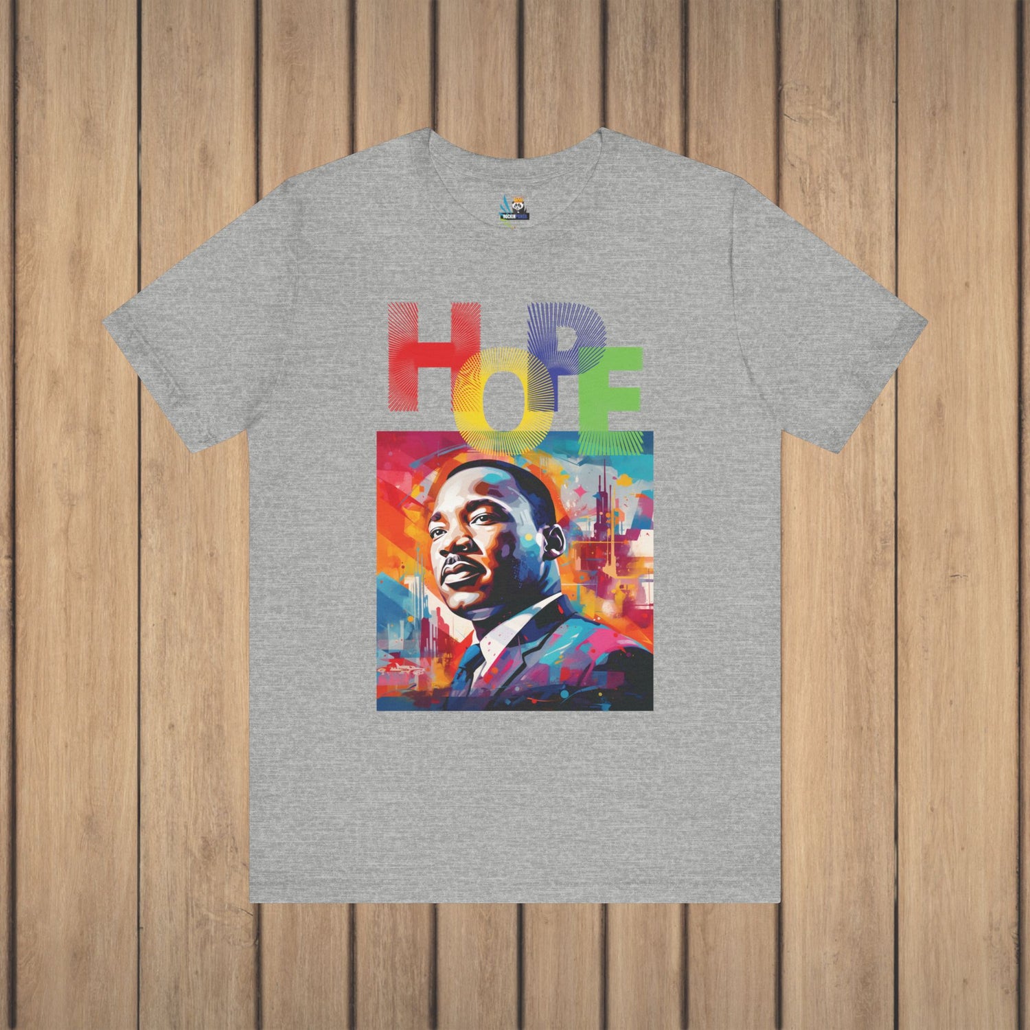 MLK Jr Hope Graffiti Art Unisex Short Sleeve Tee