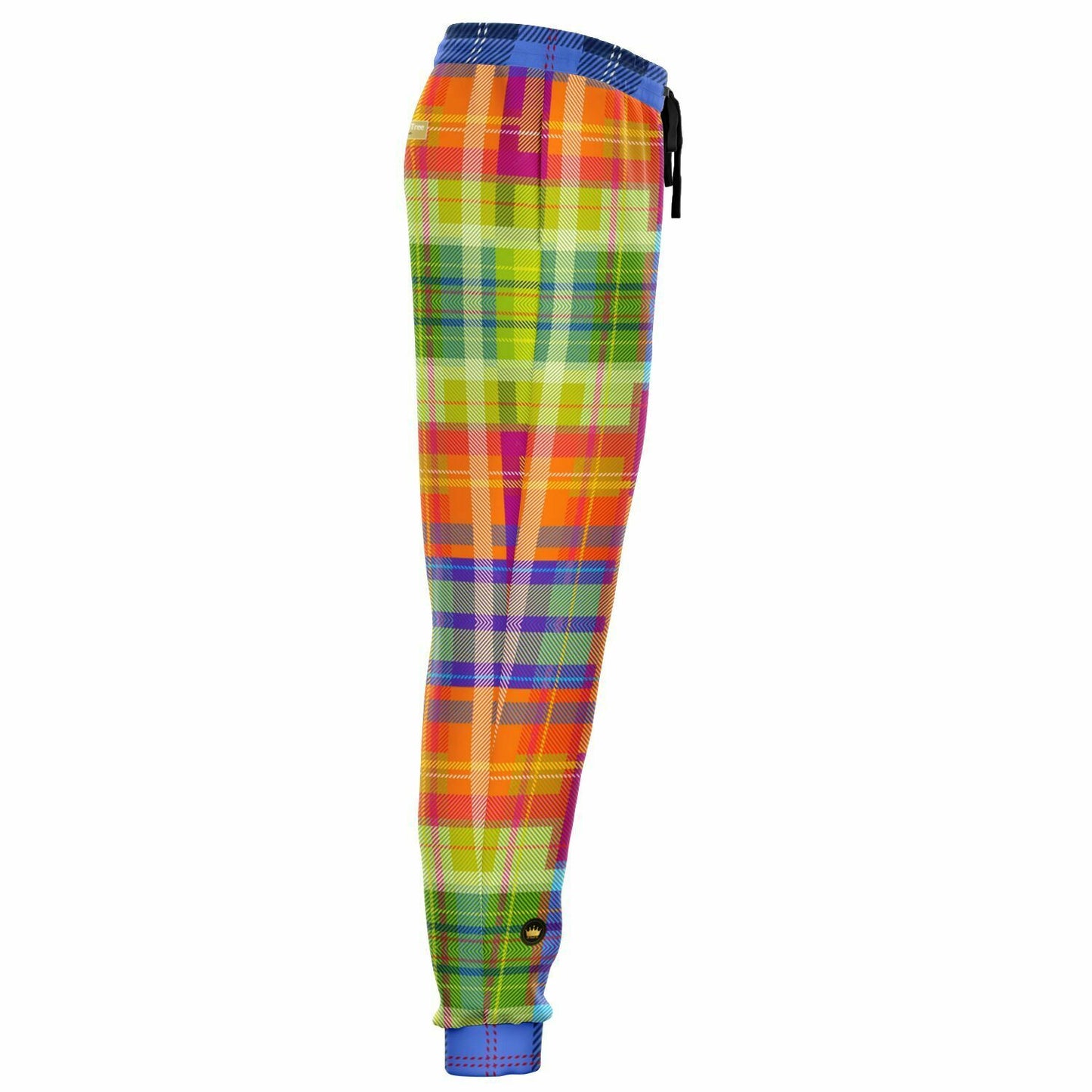 Creole Queen Bright Madras Plaid Eco-Poly Unisex Joggers