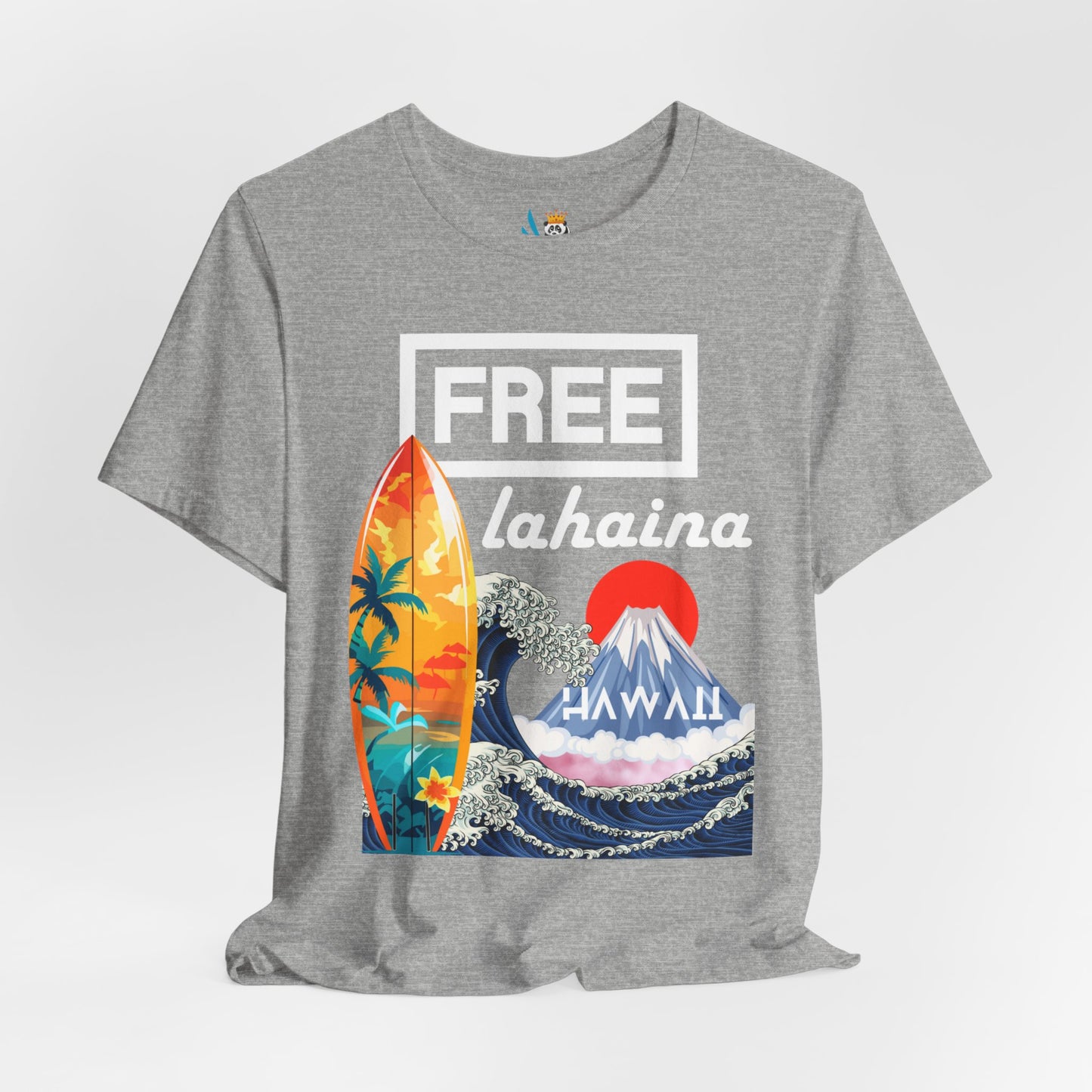 Free Lahaina Hawaii Short Sleeve Unisex Tee
