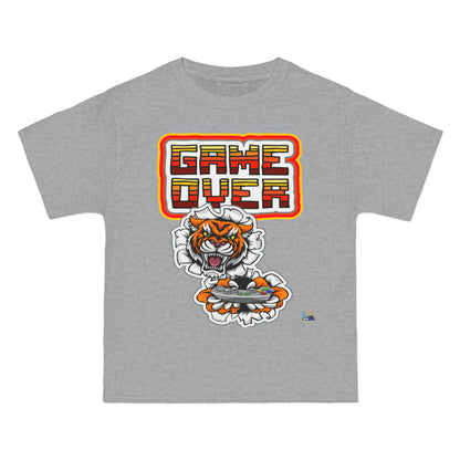 Camiseta de juego unisex de peso pesado Game Over Tiger Edition