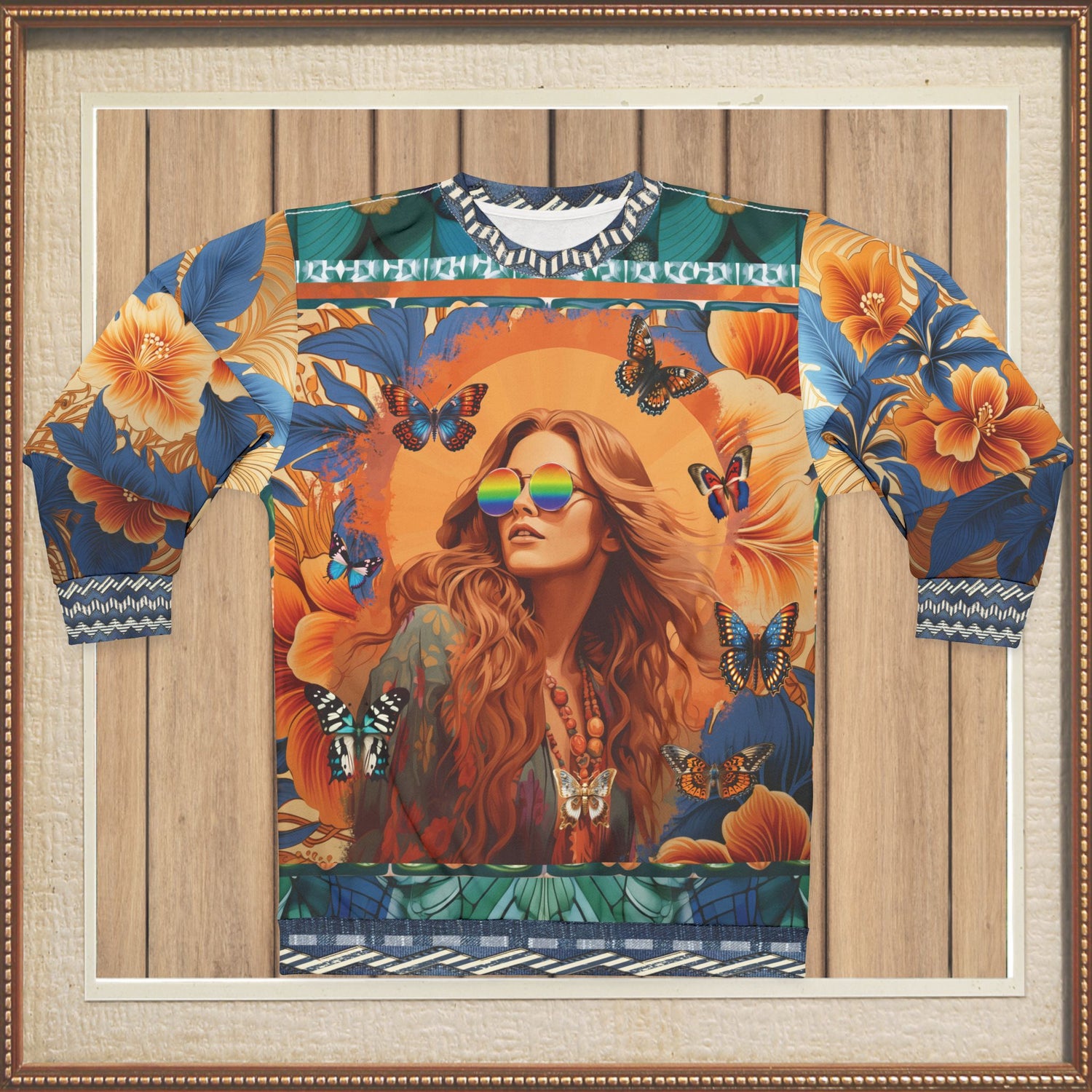 California Dreaming - Hippie Girl Unisex Sweatshirt (Gold Label)