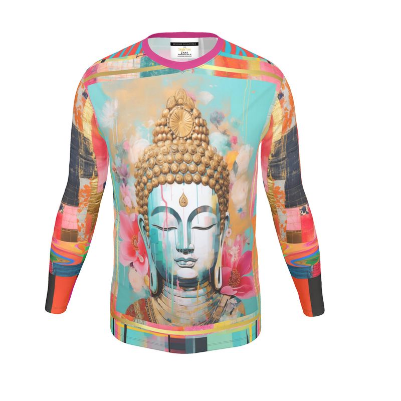 Serene Buddha Long Sleeve Knit Top