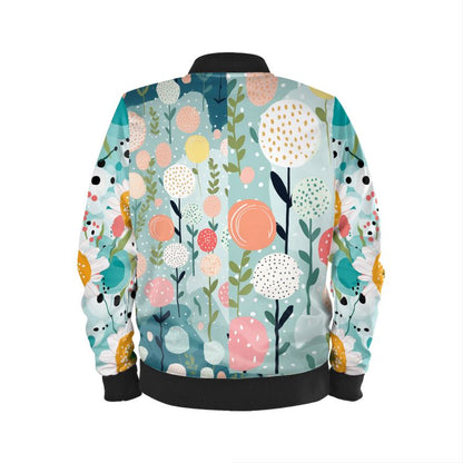 Marigold Poppie Floral Bomber Jacket