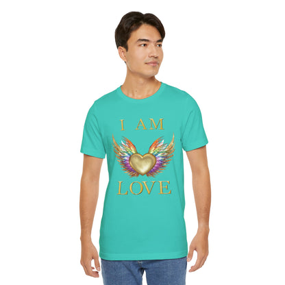 I am Love Angel Wings Short Sleeve Tee