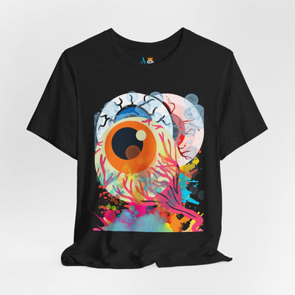 Eyes in Abstract Unisex Short Sleeve Tee