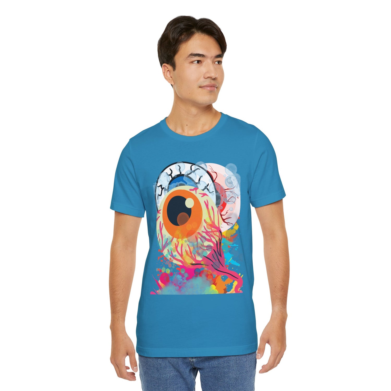 Eyes in Abstract Unisex Short Sleeve Tee