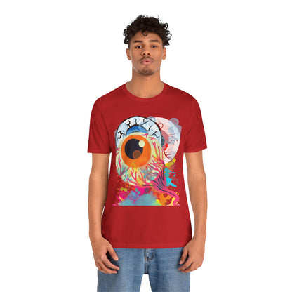 Eyes in Abstract Unisex Short Sleeve Tee