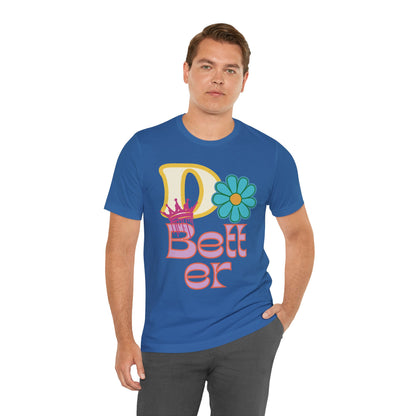 Do Better Hippie Vibe Floral Short Sleeve Tee