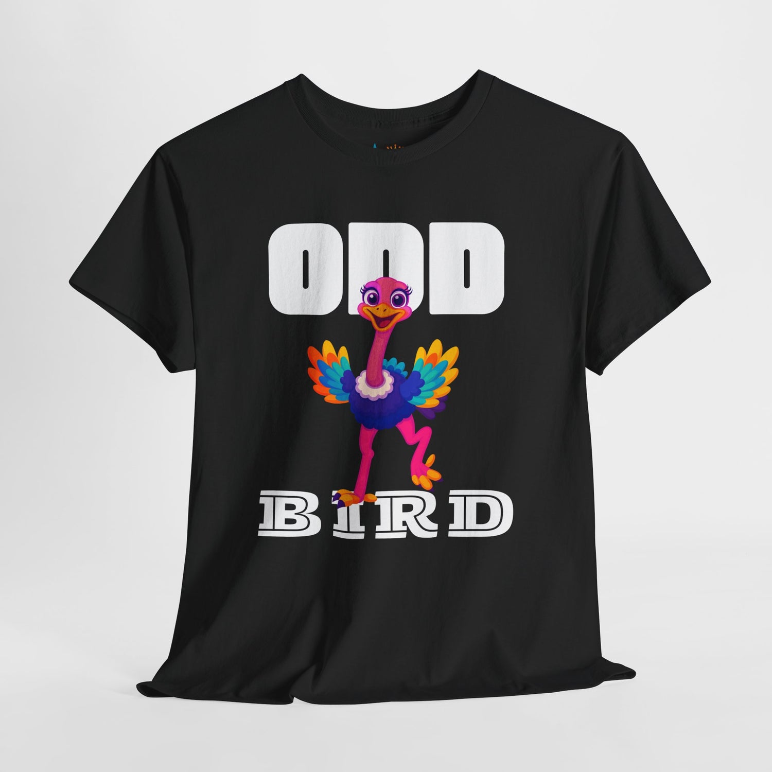 Colorful Odd Bird Heavyweight Unisex Tee