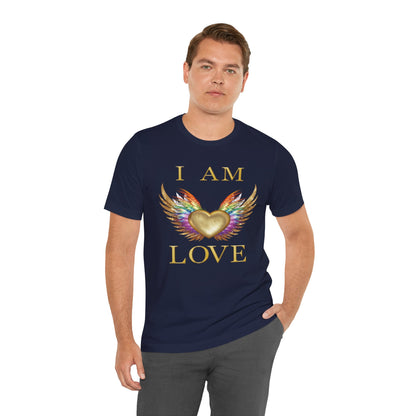 I am Love Angel Wings Short Sleeve Tee