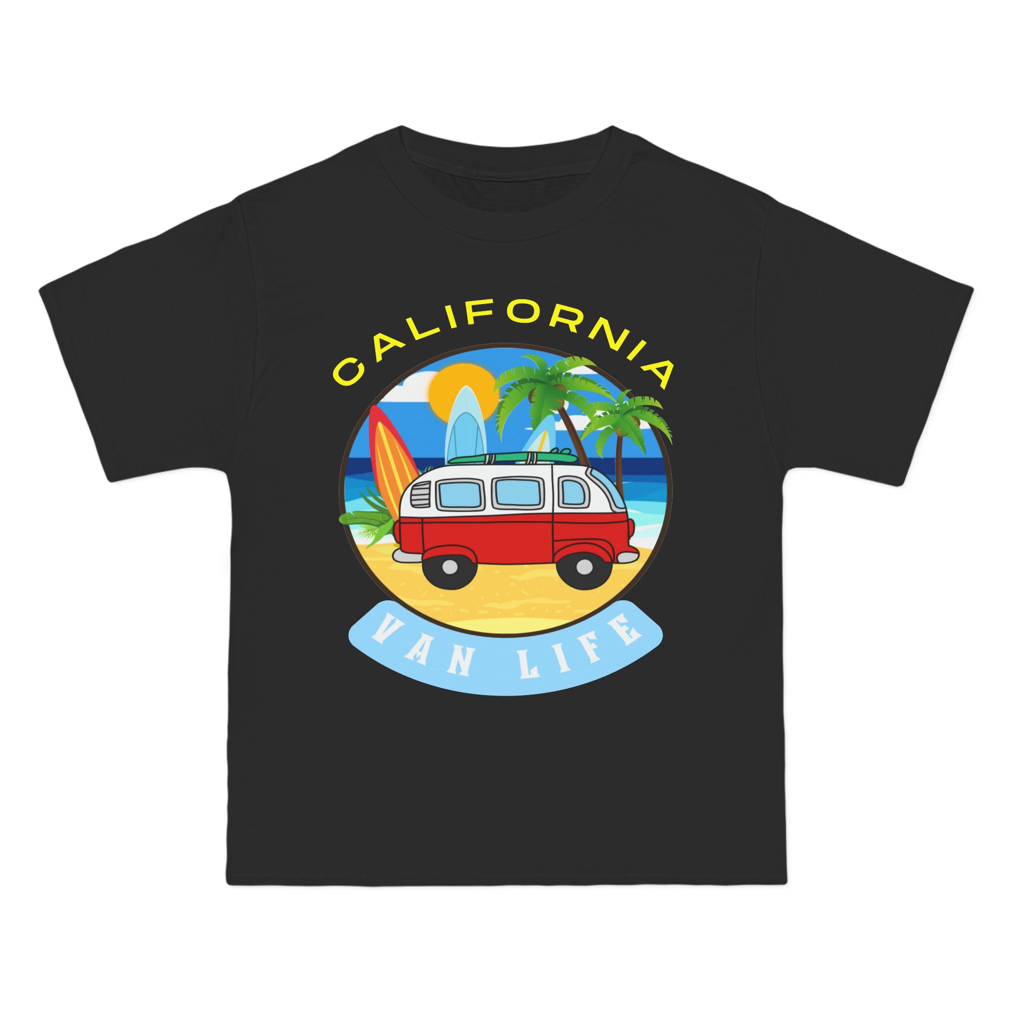 Camiseta de peso pesado Van Life California