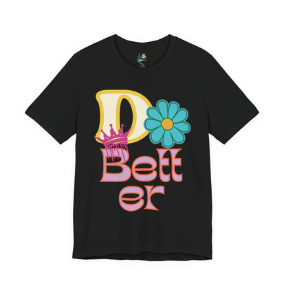 Do Better Hippie Vibe Floral Short Sleeve Tee