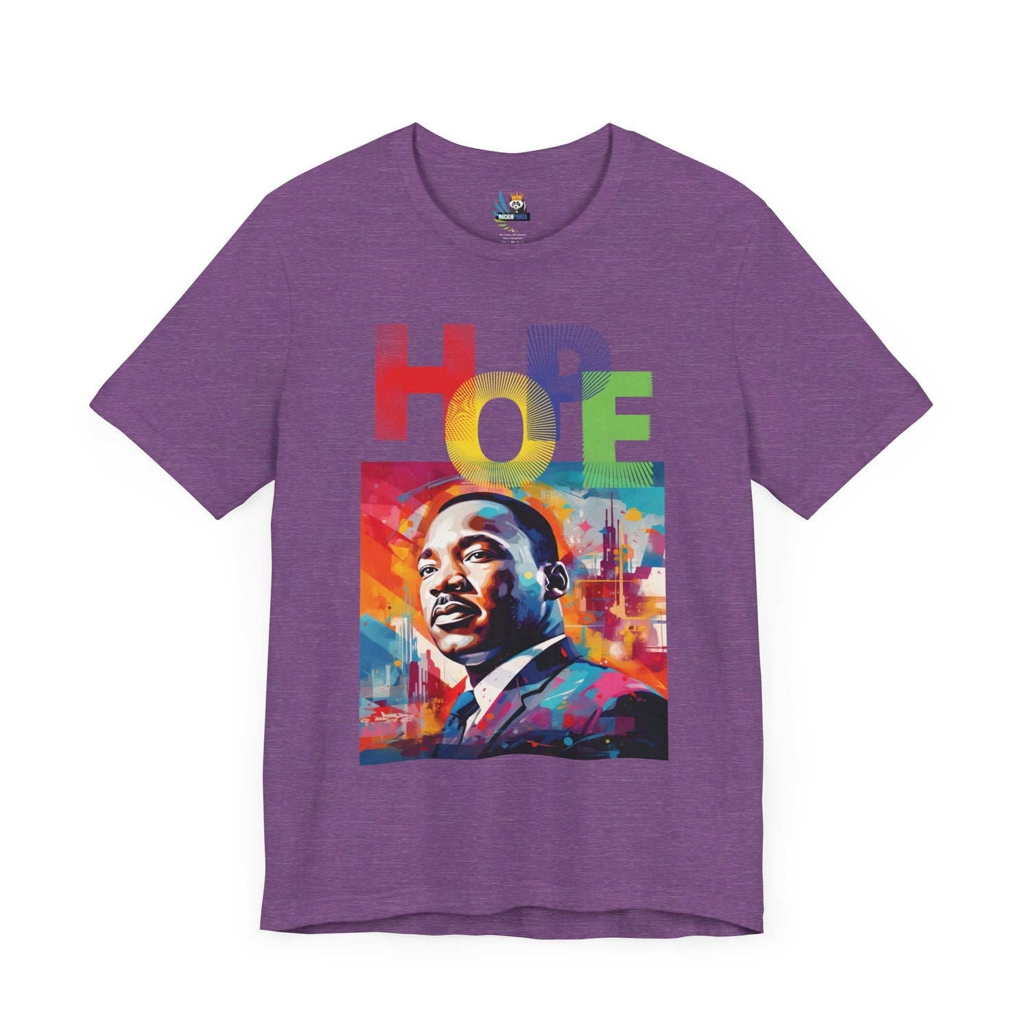 MLK Jr Hope Graffiti Art Unisex Short Sleeve Tee