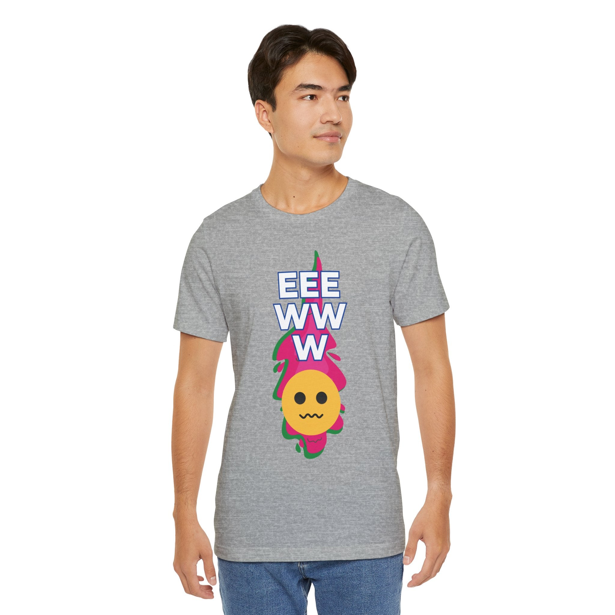 Eeewww Yuck Face Emoji Unisex Short Sleeve Tee