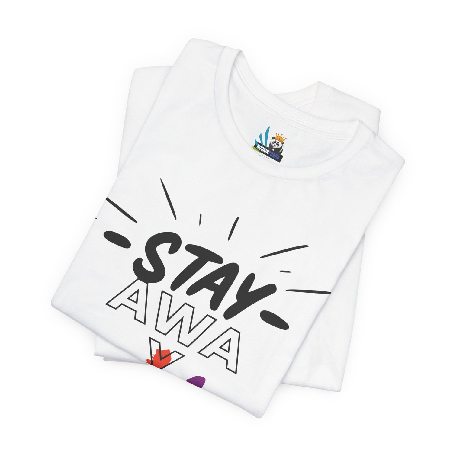 Stay Away Rainbow Hand Unisex Short Sleeve Tee