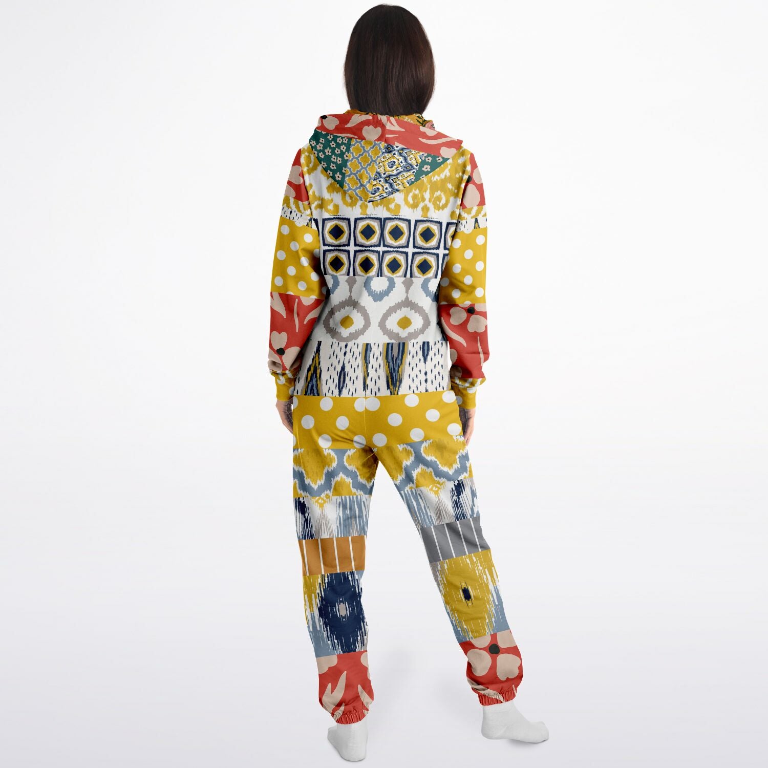 Mameluco polar unisex con patchwork floral de Tallulah Bankhead