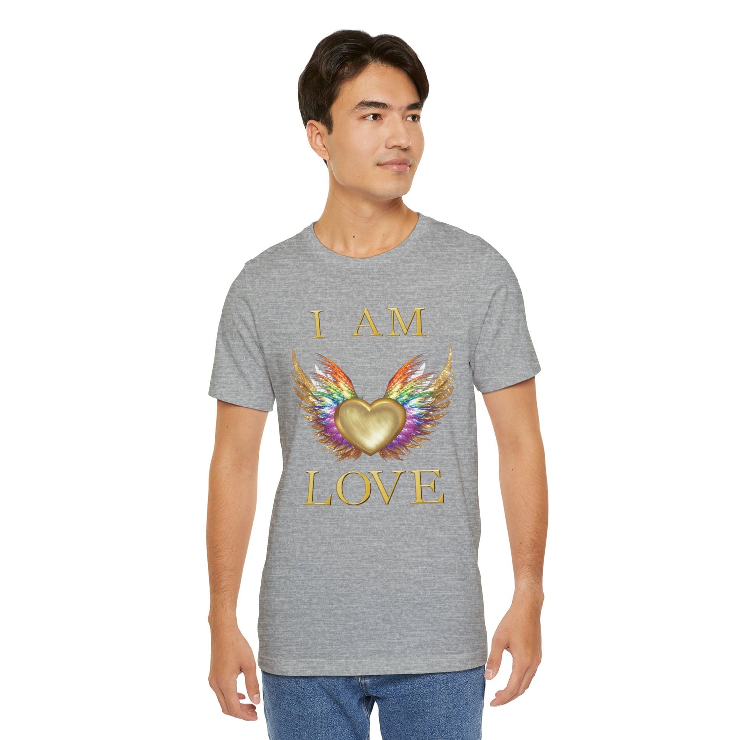 I am Love Angel Wings Short Sleeve Tee