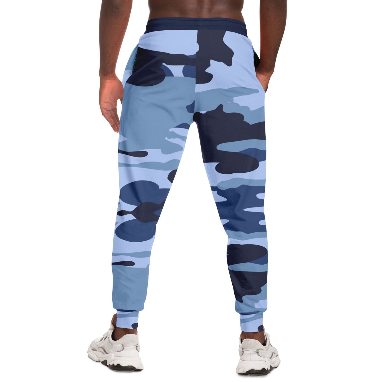 Midnight Powder Blue Eco-Poly Camo Unisex Joggers