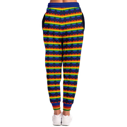 Love is Love in Sailor Navy Eco-Poly Unisex Joggers