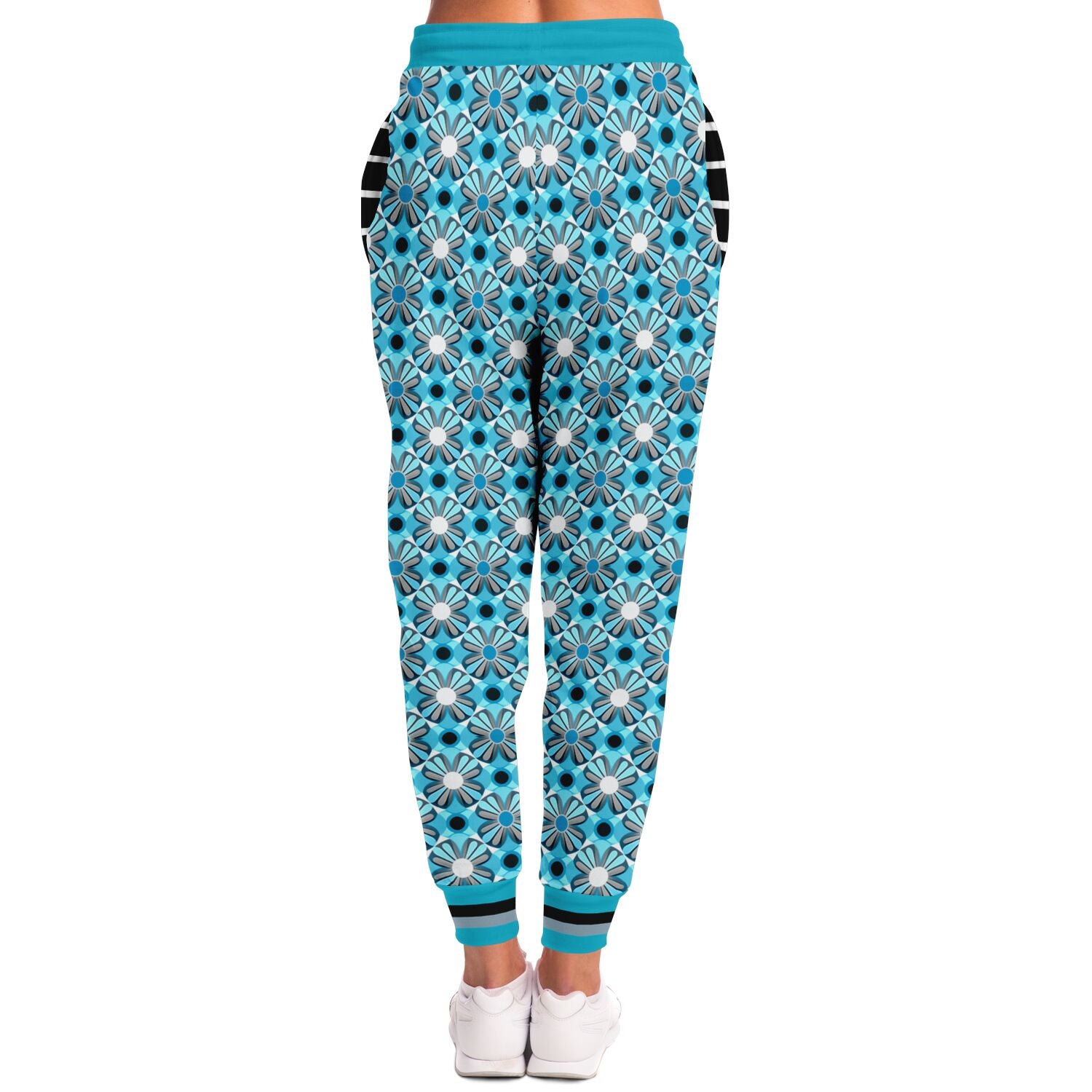 Joggers unisex de poliéster ecológico Blue Daisy Hippie Brigade 