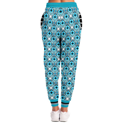 Joggers unisex de poliéster ecológico Blue Daisy Hippie Brigade 