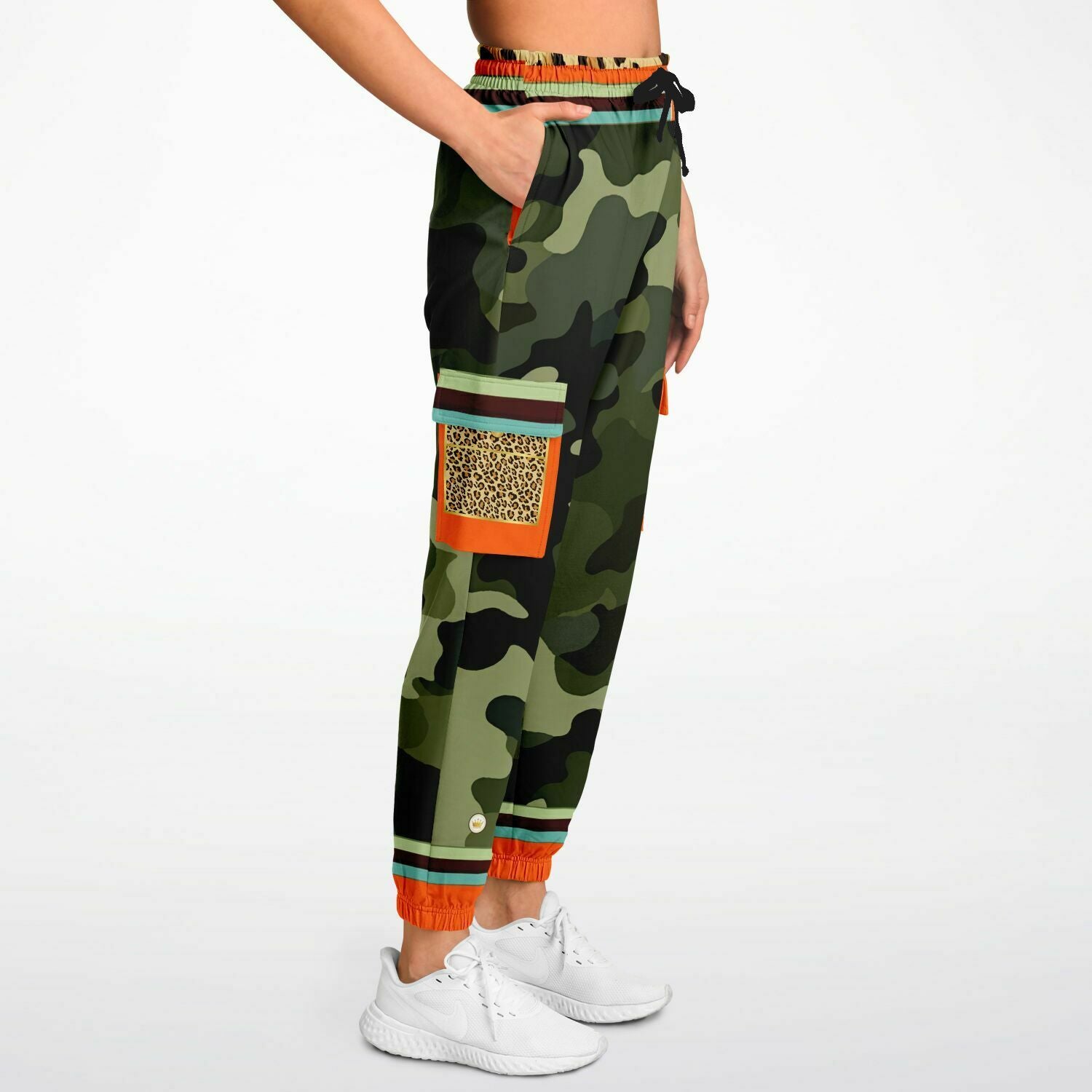 Government Issued Green Camo LUXE Eco-Poly Unisex Cargo Joggers