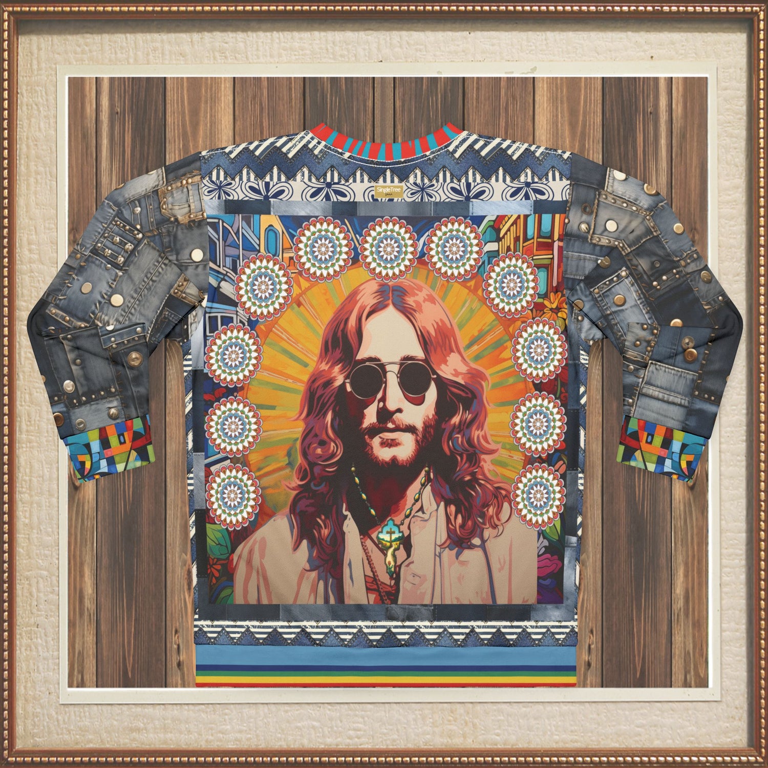 Jesus of Nazareth Retro Woodstock Edition Unisex Sweatshirt (Gold Label)