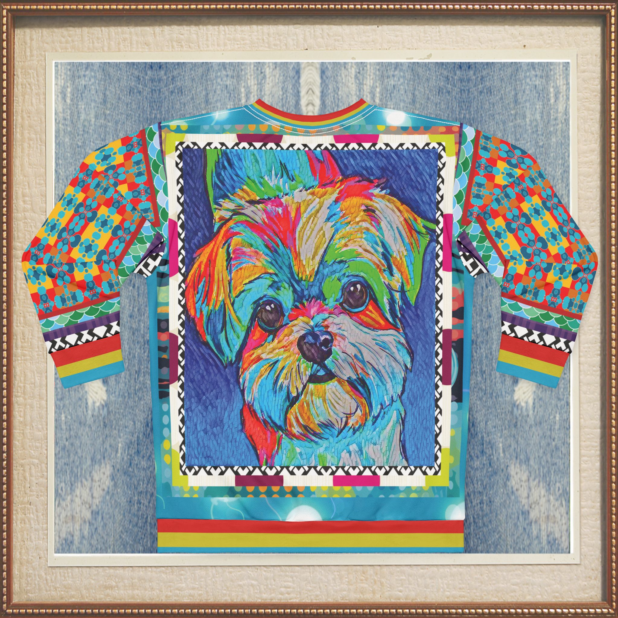 Mister Dungaree Graffiti Dog Art Unisex Sweatshirt (Gold Label)