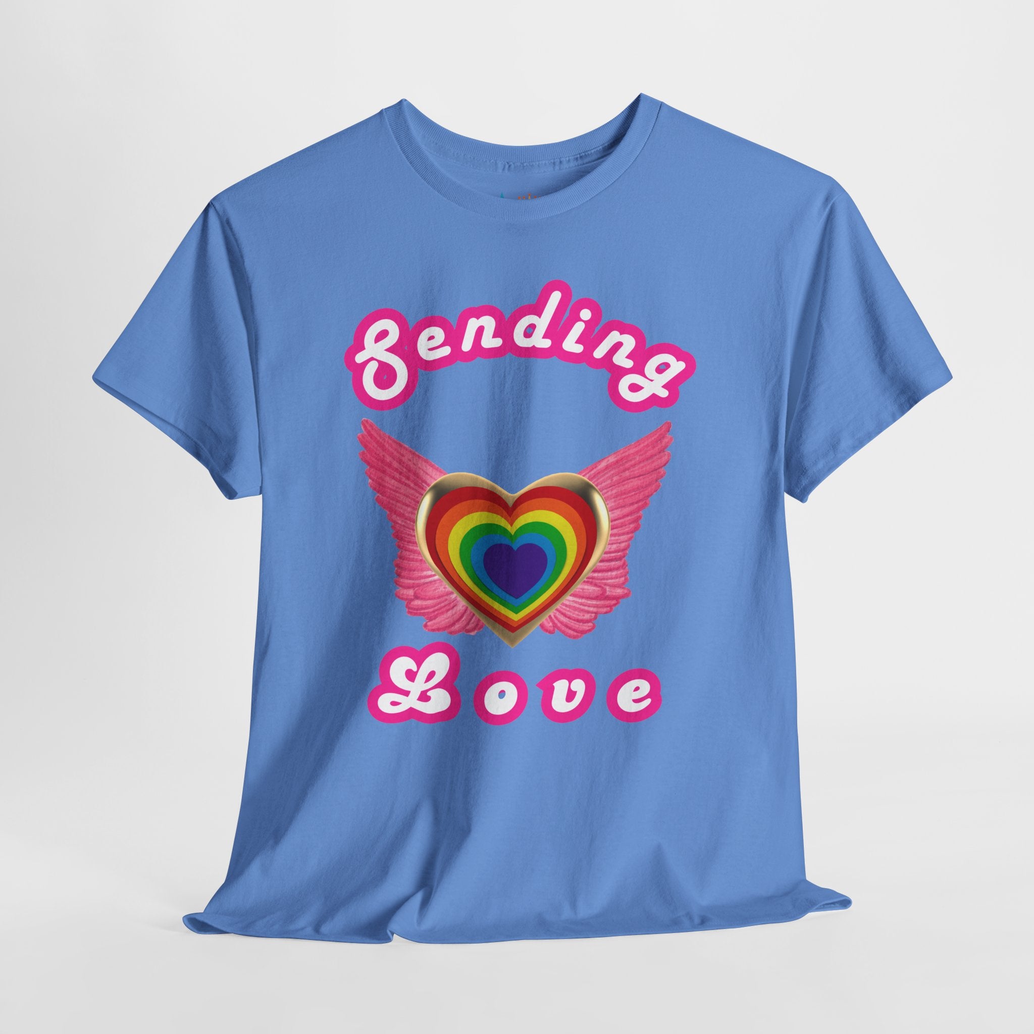 Sending Love Inspirational Heavyweight Unisex Tee