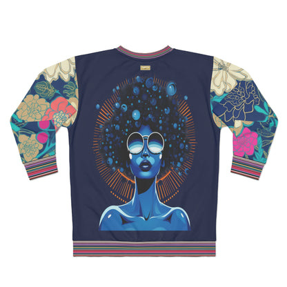 Sudadera unisex Blue Black Diva Queen en medianoche