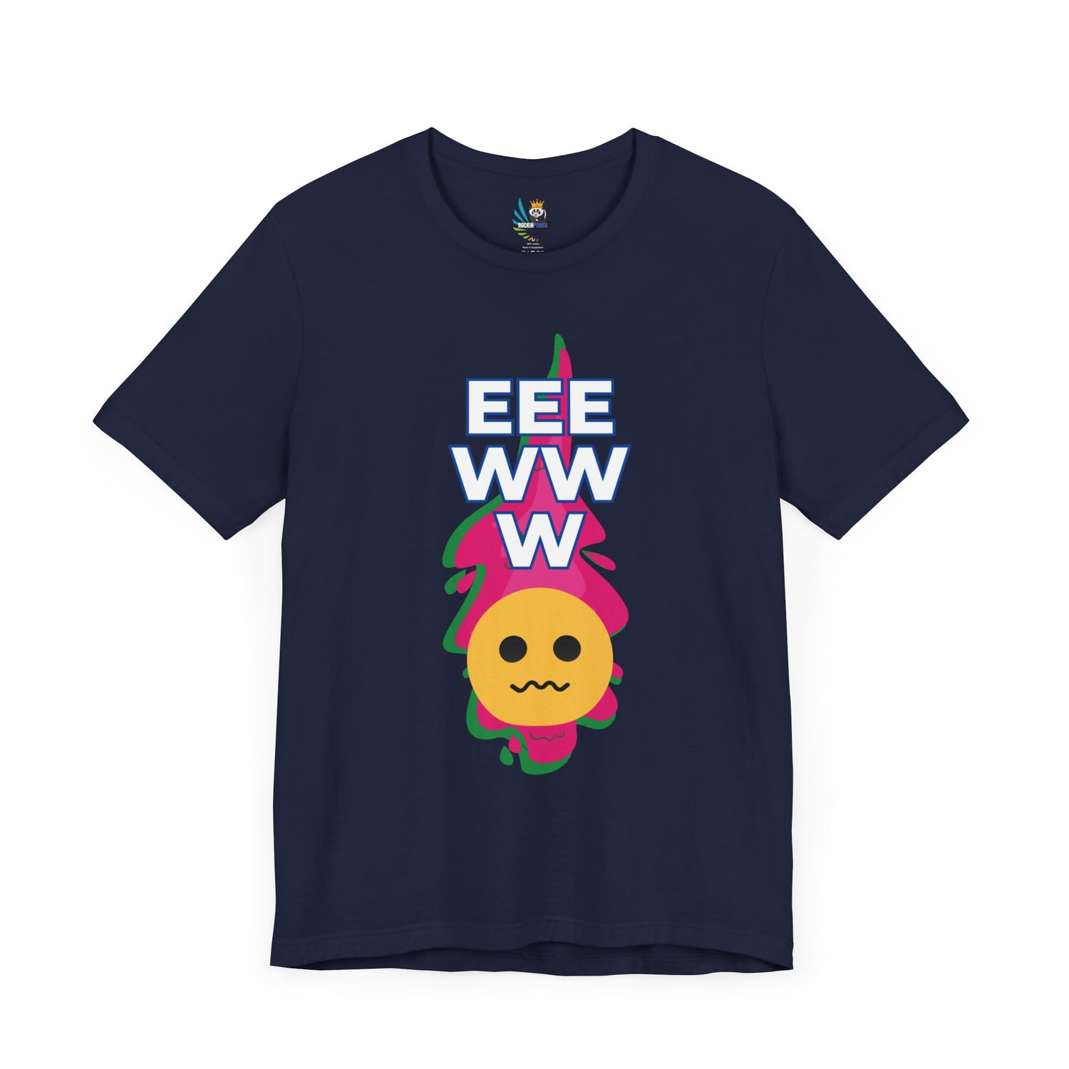 Eeewww Yuck Face Emoji Unisex Short Sleeve Tee