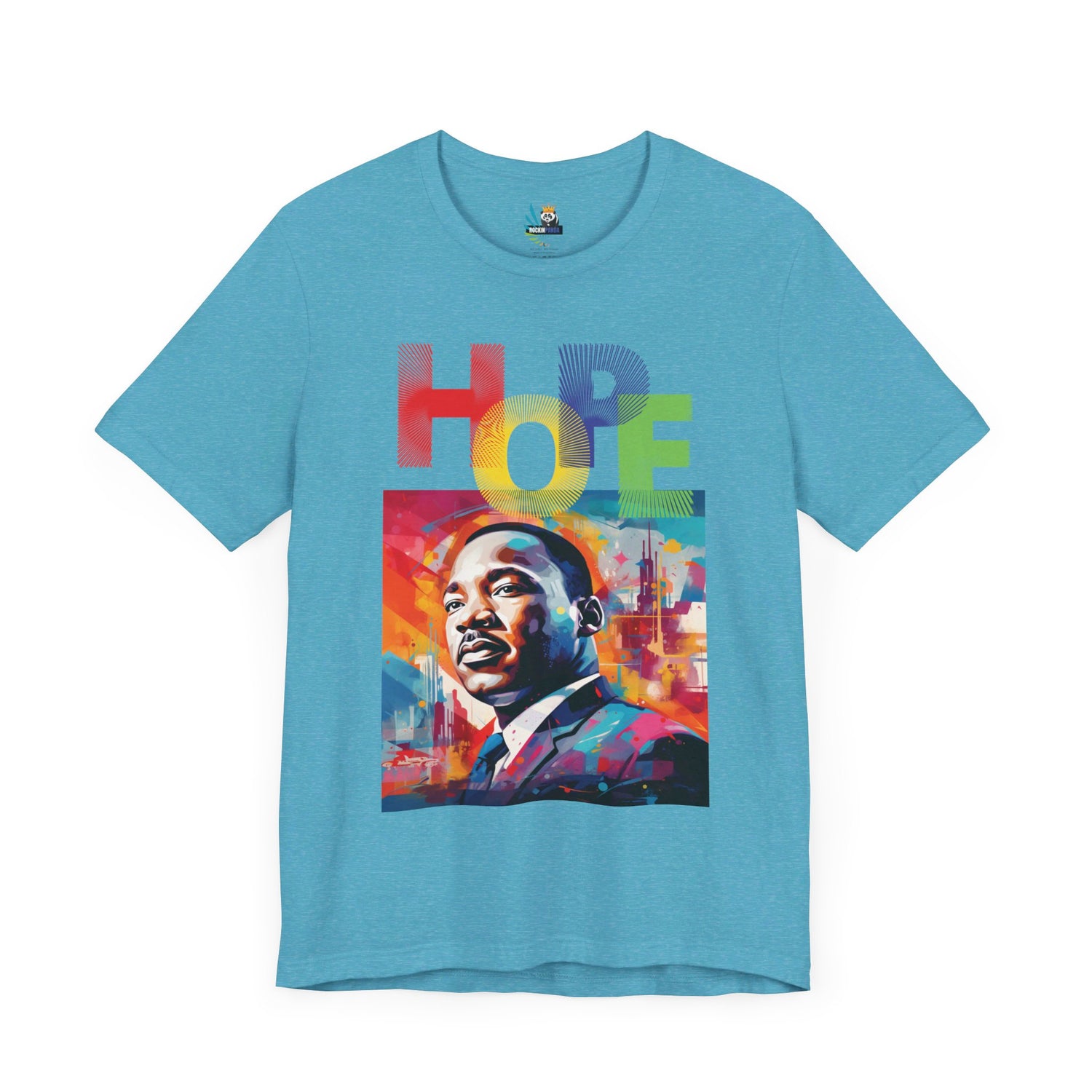 MLK Jr Hope Graffiti Art Unisex Short Sleeve Tee