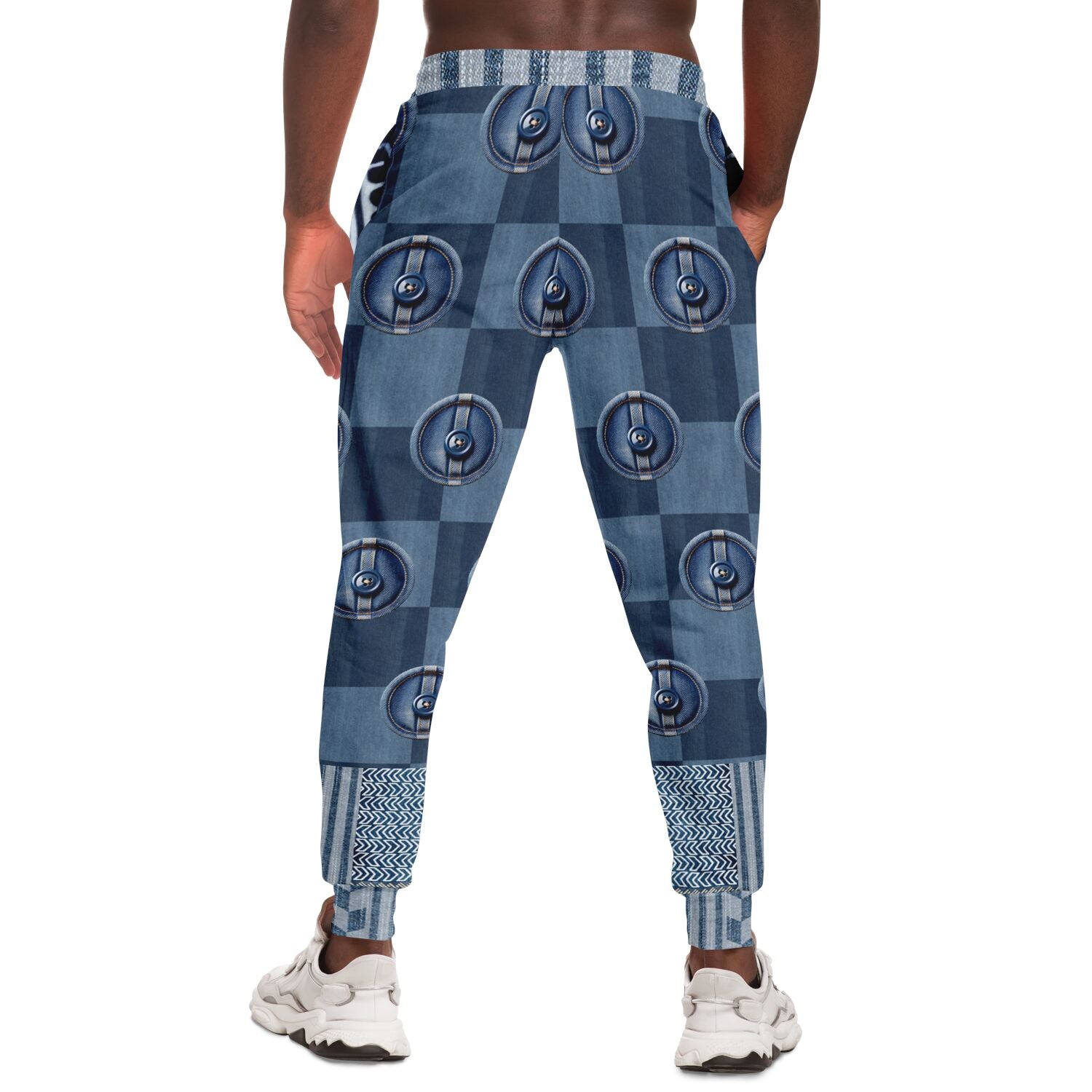 Joggers unisex de poliéster ecológico Denim Junction 