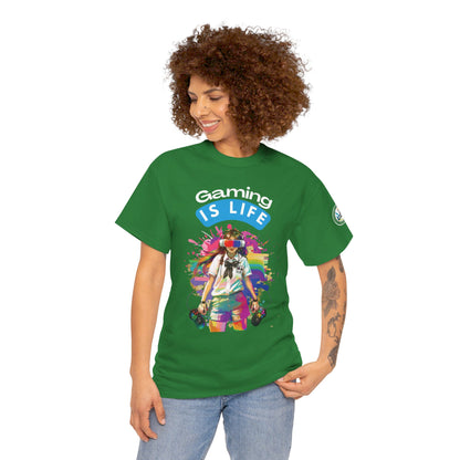 Gaming is Life - Girl Gamer Unisex Heavy Cotton Tee