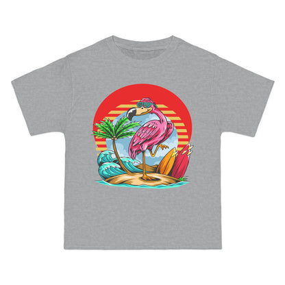 Camiseta pesada La Vida Flamingo Surfing