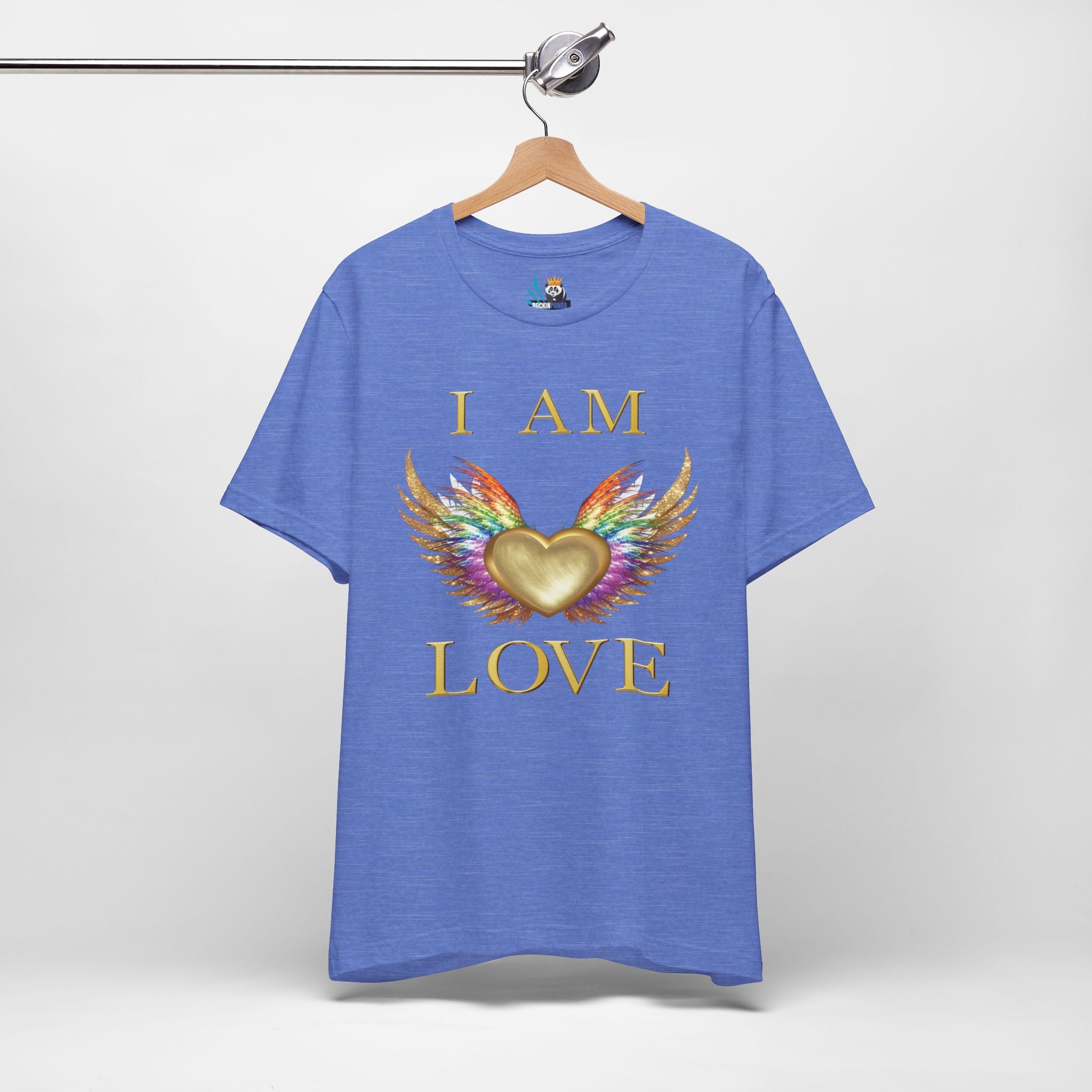 I am Love Angel Wings Short Sleeve Tee