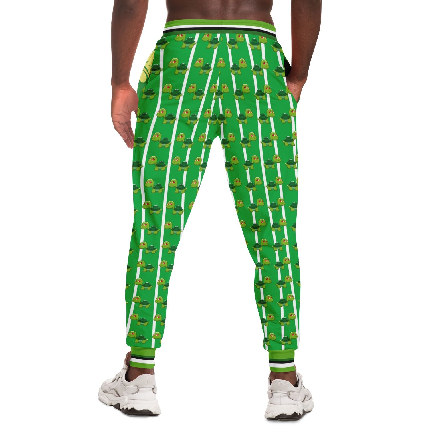 Have Fun Green Acres Turtle Stripe Eco-Poly Unisex Joggers