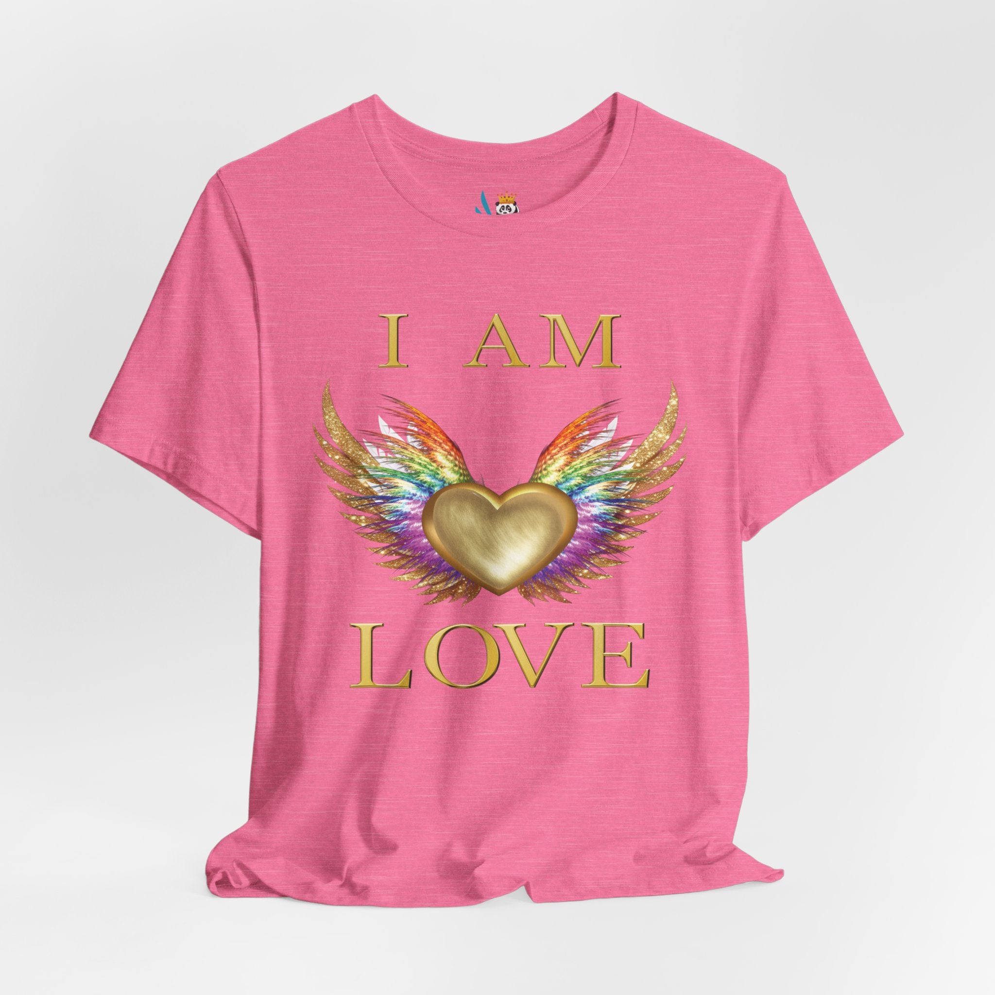 I am Love Angel Wings Short Sleeve Tee