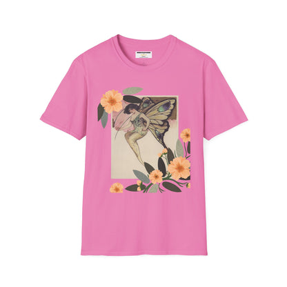 Elusoriness Floral Butterfly Unisex Softstyle T-Shirt