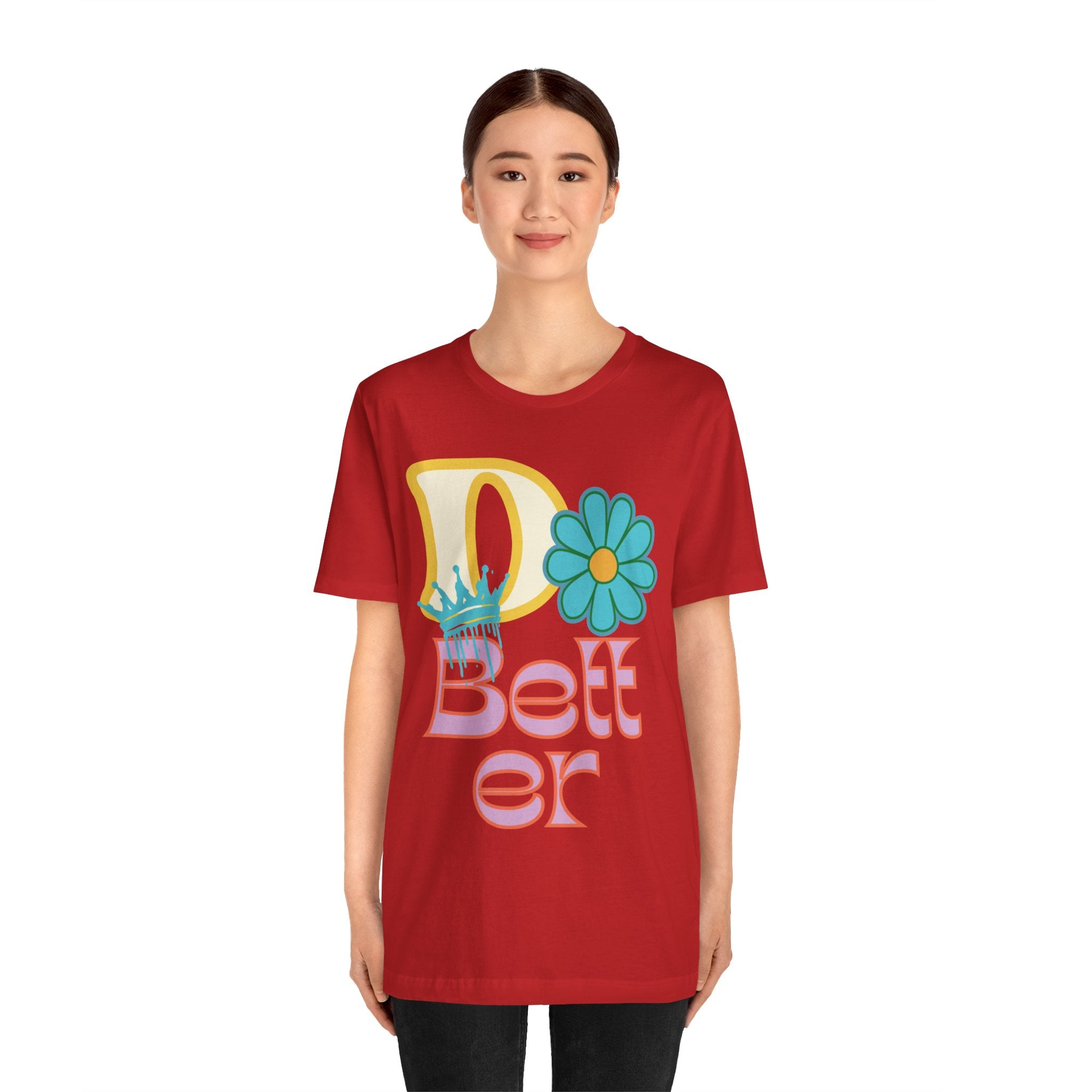 Do Better Hippie Vibe Floral Unisex Short Sleeve Tee