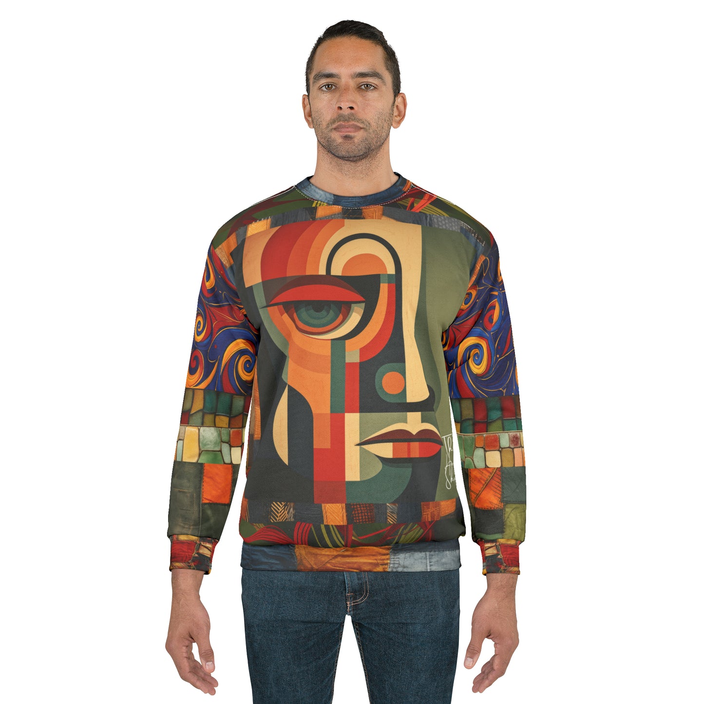Only Up From Here Abstract Print Unisex Sweatshirt