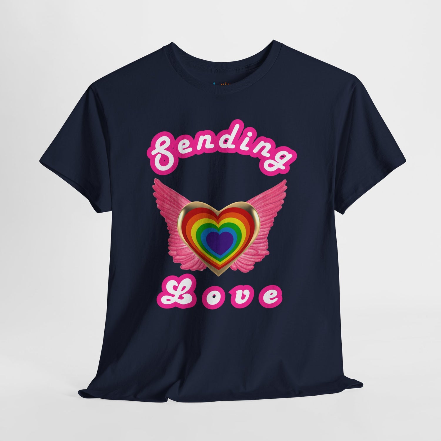 Sending Love Inspirational Heavyweight Unisex Tee